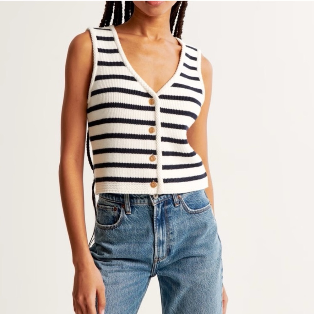 Abercrombie Stripped Sweater Tank
